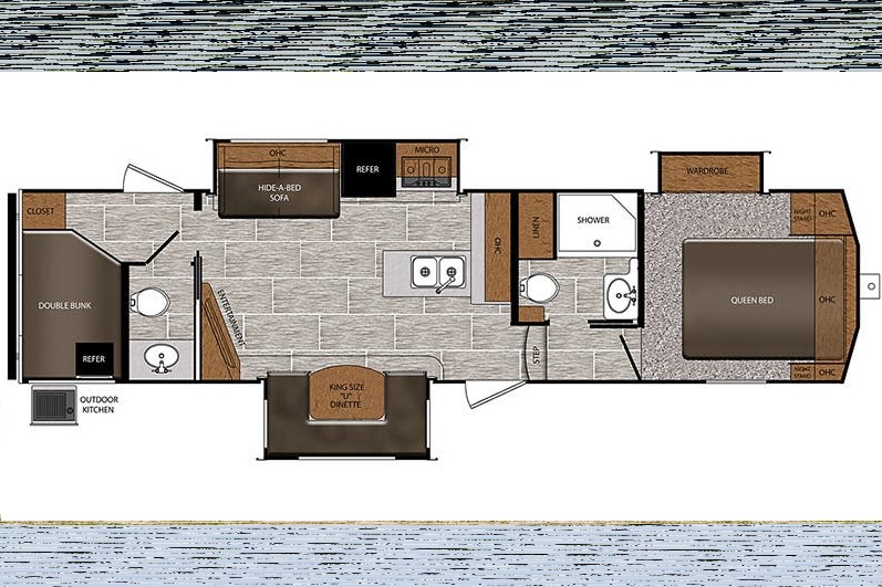 CRUSADER LITE with Private Master, Bunk Room, 2 Baths and 13ft Power Awning!