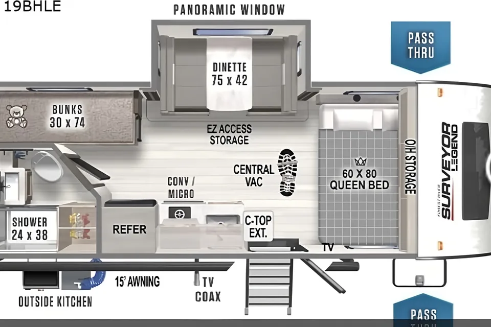 Family Bunkhouse Adventure Rig – Sleeps 6 with Outdoor Kitchen!