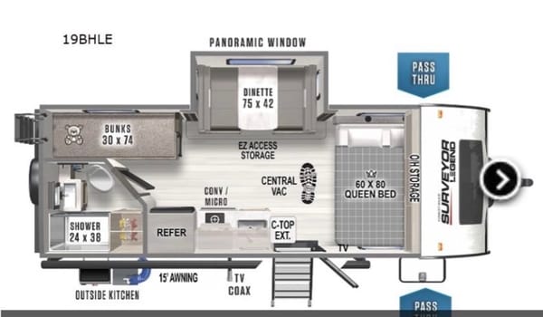 Family Bunkhouse Adventure Rig – Sleeps 6 with Outdoor Kitchen!