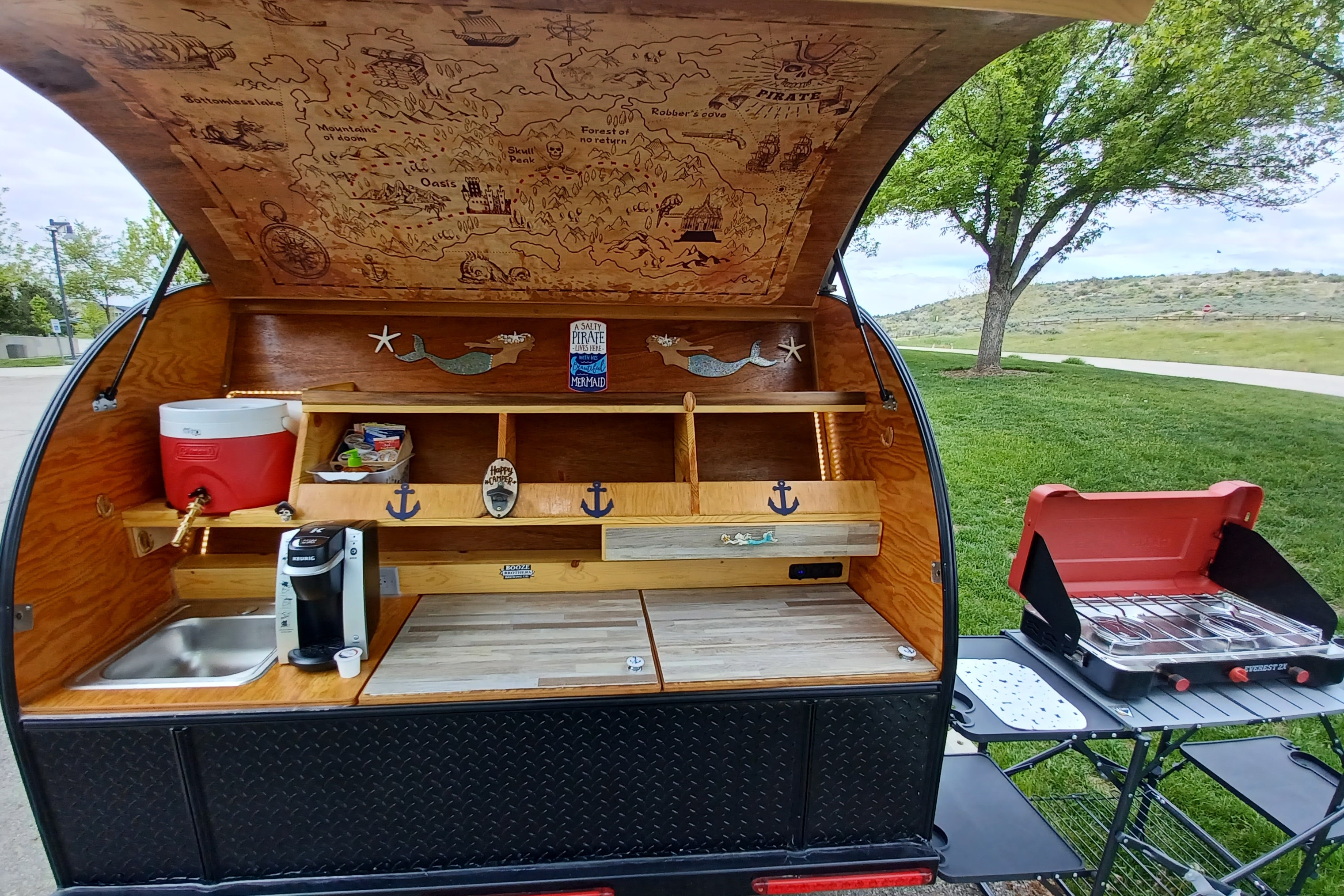 Bend Teardrop 6x12 with Bunk *Pirate Edition*