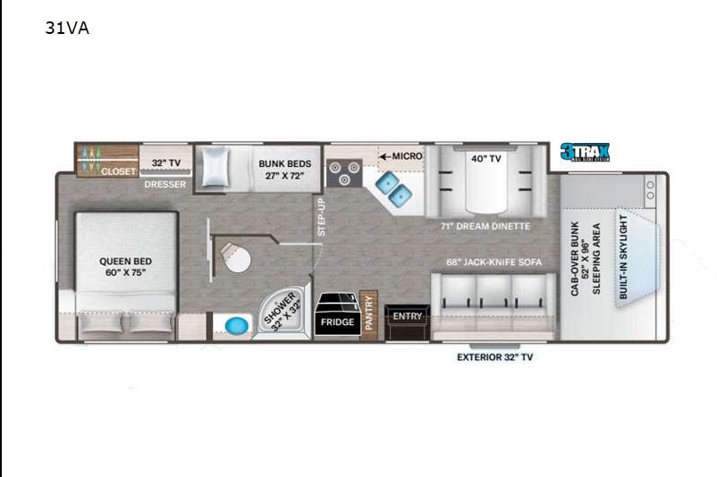 Luxury Family - Style Bunkhouse Sleeps 10 Solar Wi-fi 2 A/C + More