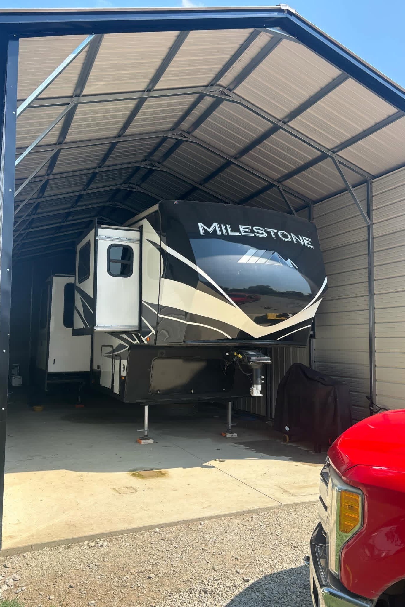 Mallory's Heartland Milestone Fifth Wheel