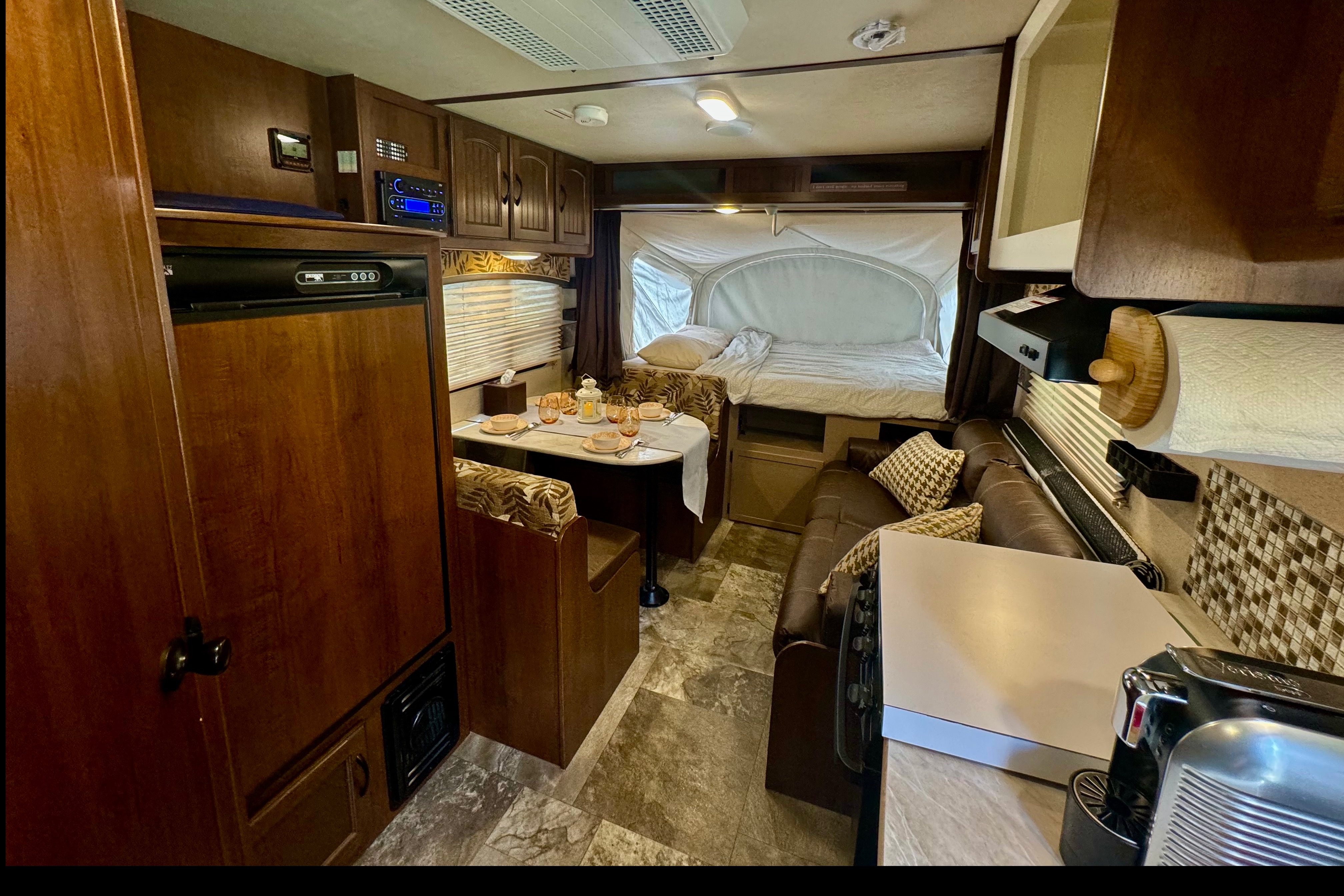 Kids and Pets Friendly SUV towable Jayco X17Z with Theater projector 📽️ Solar Powered Off Grid Ready