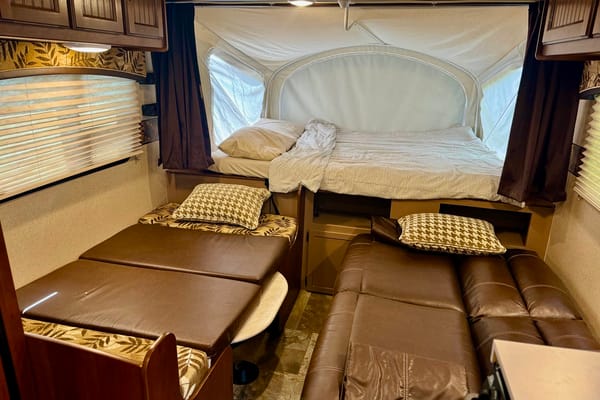 Kids and Pets Friendly SUV towable Jayco X17Z with Theater projector 📽️ Solar Powered Off Grid Ready