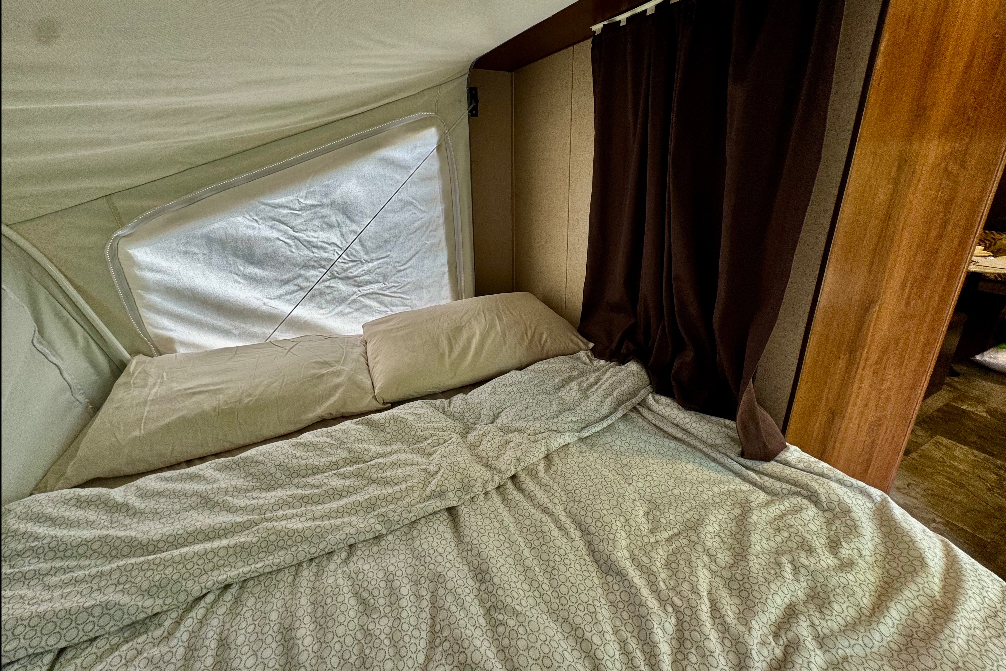 Kids and Pets Friendly SUV towable Jayco X17Z with Theater projector 📽️ Solar Powered Off Grid Ready