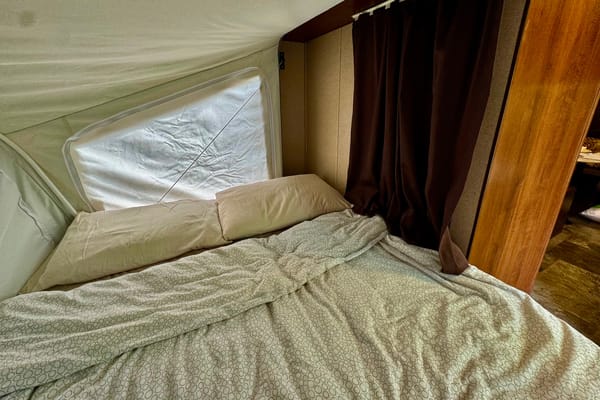 Kids and Pets Friendly SUV towable Jayco X17Z with Theater projector 📽️ Solar Powered Off Grid Ready