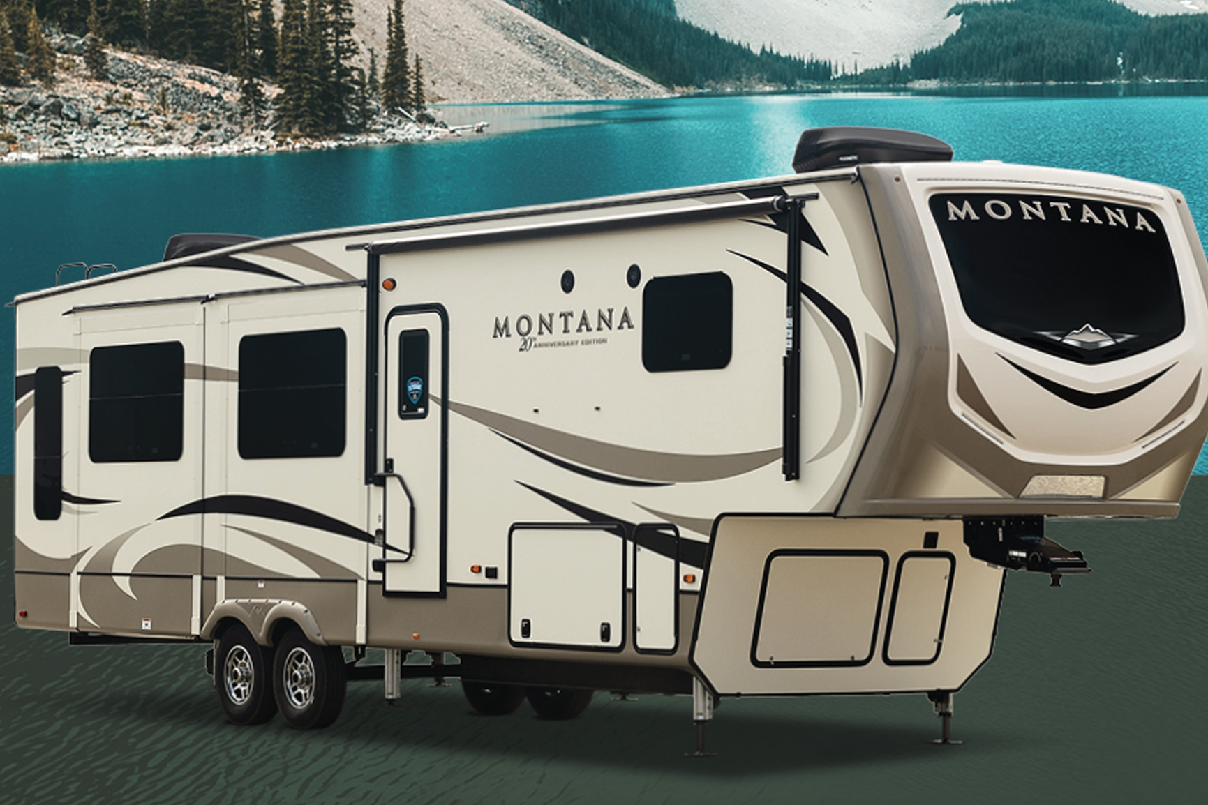 MONTANA Private Master, 1.5 Bath, Spacious Front Living with Hideaway TV and Fireplace