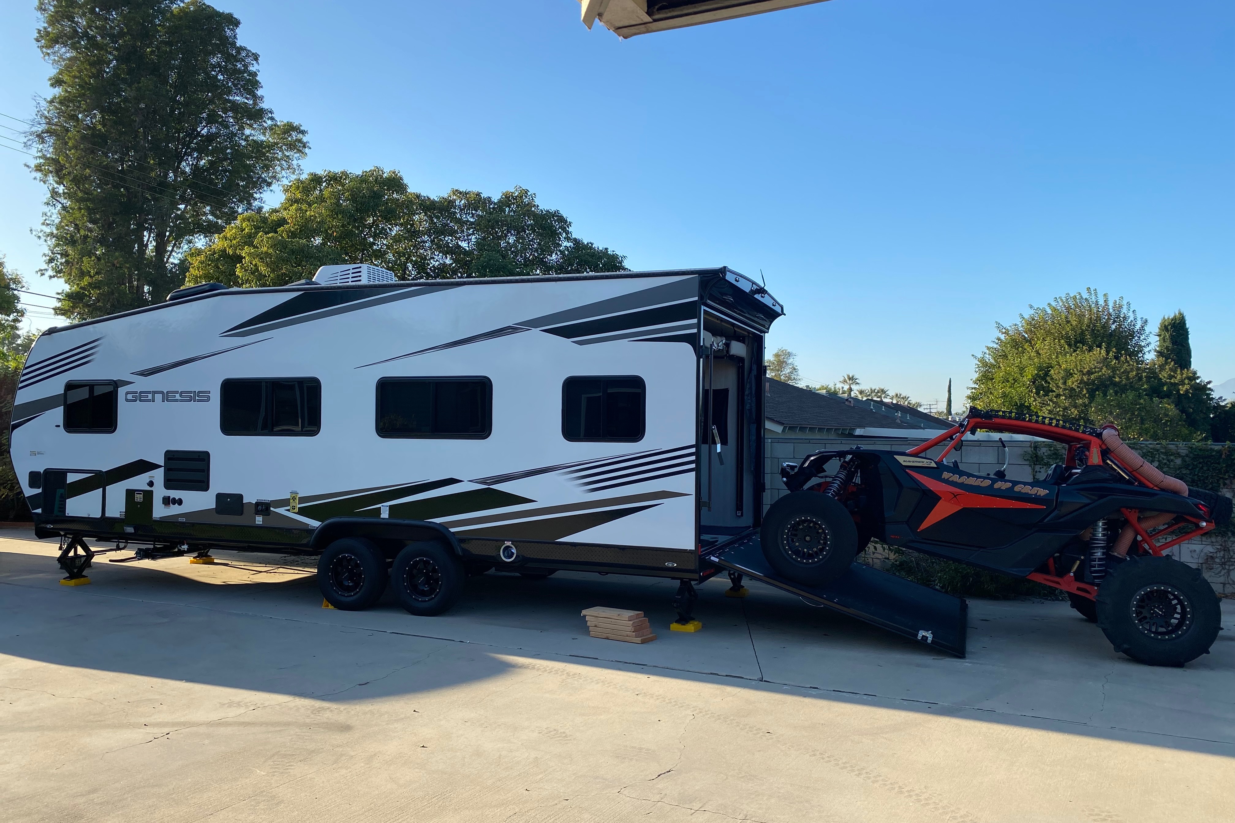 Omar's Genesis Supreme RV 23ss Toy Hauler
