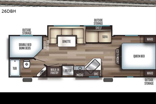 Great Camper with Bunks for Making Summer Memories!