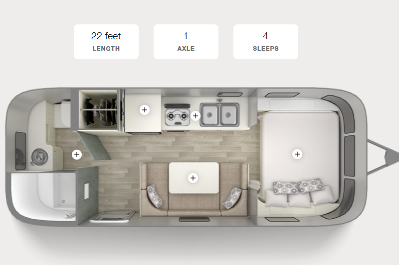 Magnolia 4 Airstream 22ft Bambi Sport **FULLY LOADED**