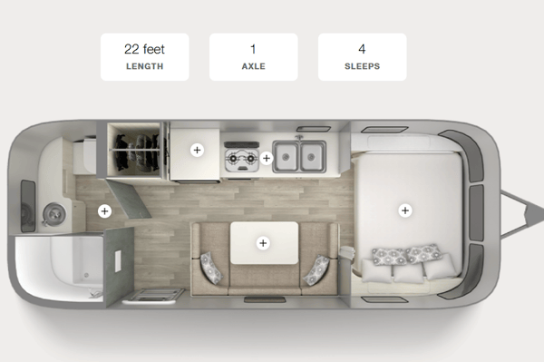 Magnolia 4 Airstream 22ft Bambi Sport **FULLY LOADED**