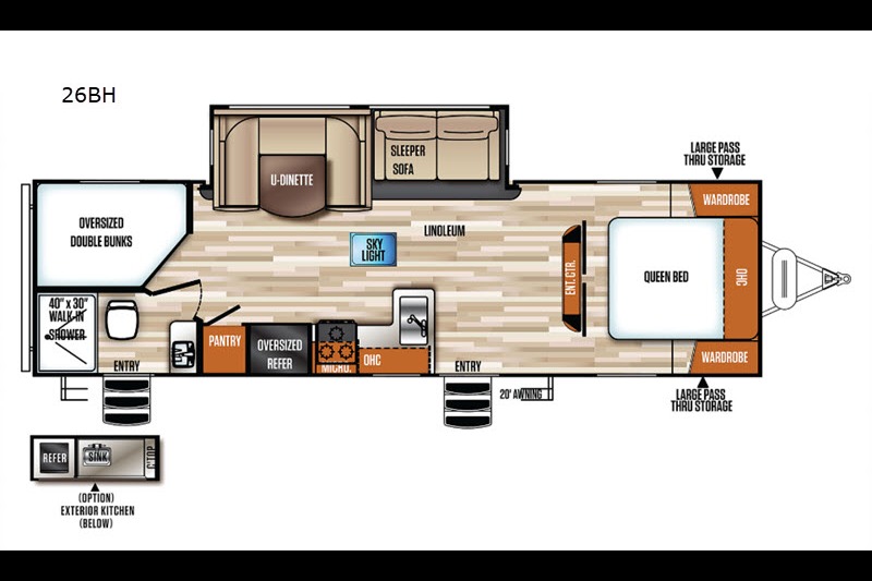 26' Forest River Vibe Bunkhouse | Sleeps 10 | Essentials Included | Delivery-Only