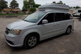 Dodge Caravan Rooftop Tent Camper Campervan