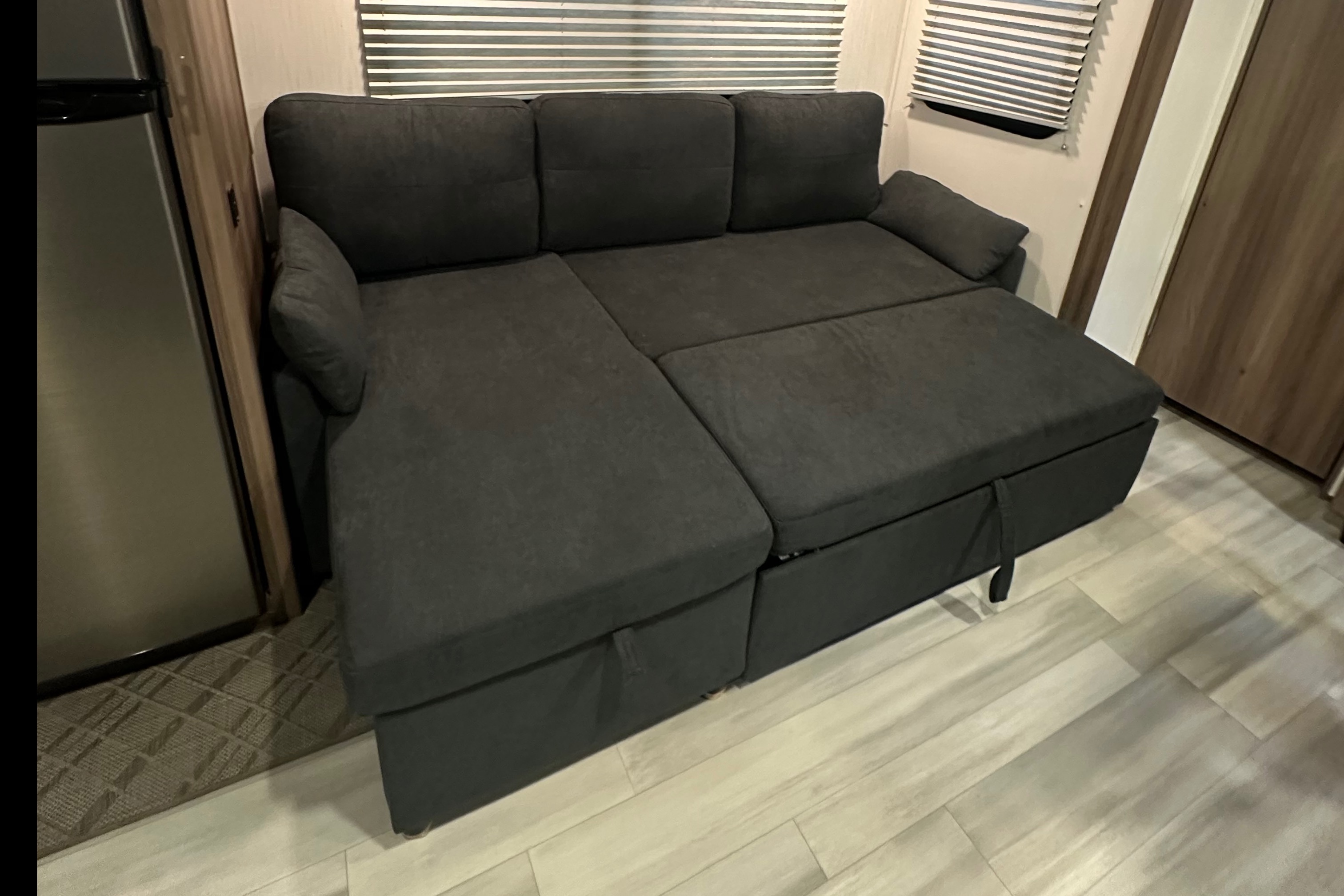 Michael 's bunkhouse trailer with KING bed