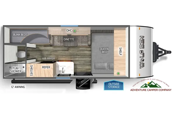 Skyview Voyager sleeps 5 pet friendly!