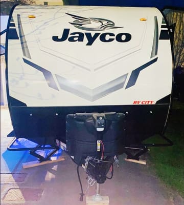 Cora and Trav’s Jayco Jay Feather 199mbs Travel Trailer AKA: Rig E Smalls