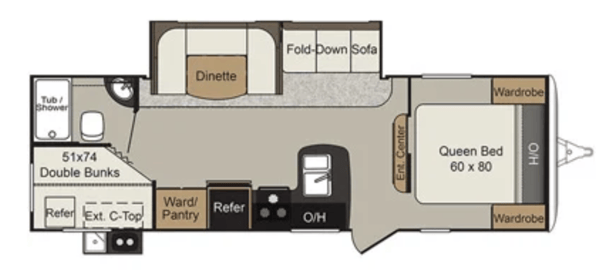 Dave's Keystone Passport M-2650 BH Ultra Lite Grand Touring Travel Trailer