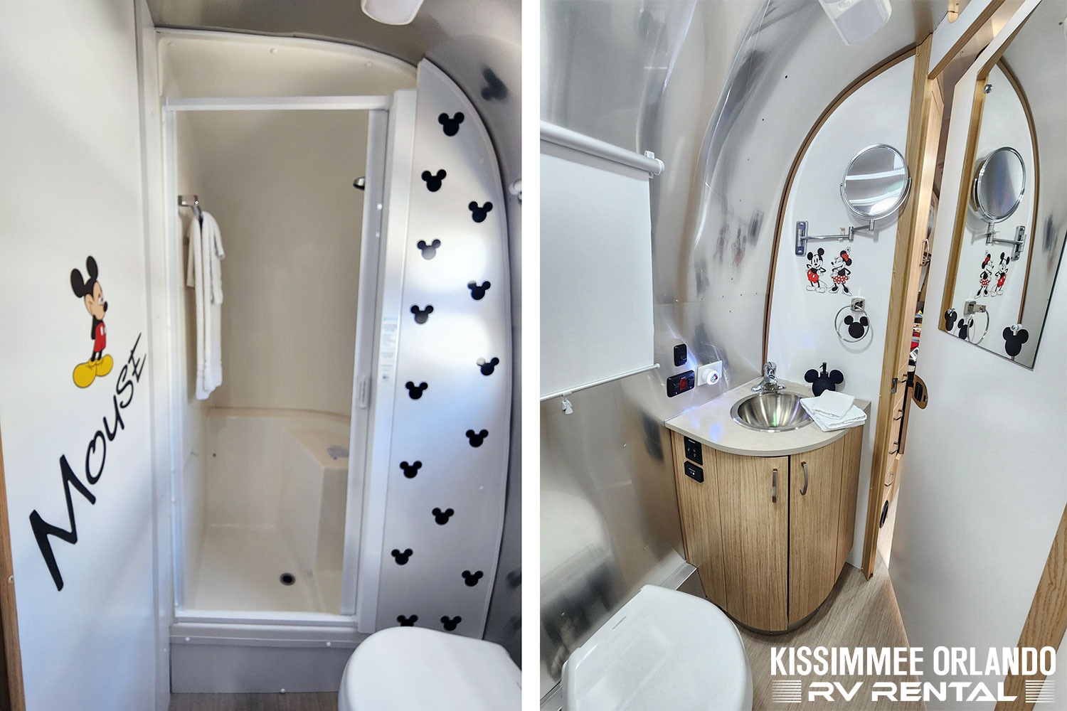 Airstream Retro Mickey Themed Travel Trailer