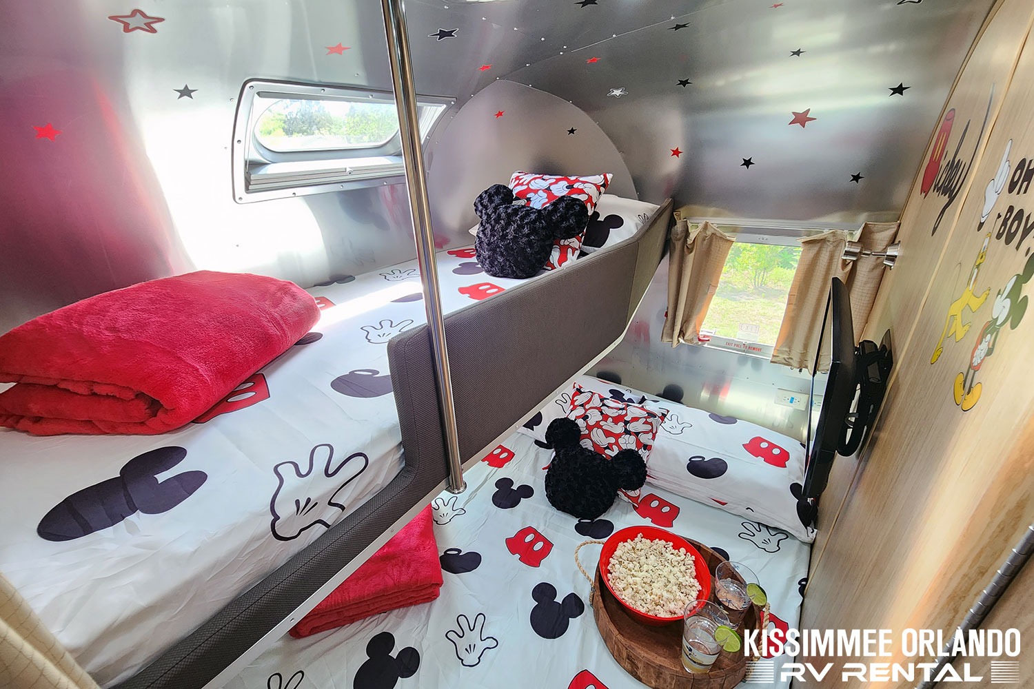Airstream Retro Mickey Themed Travel Trailer