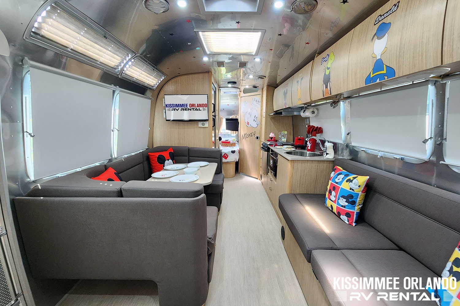 Airstream Retro Mickey Themed Travel Trailer