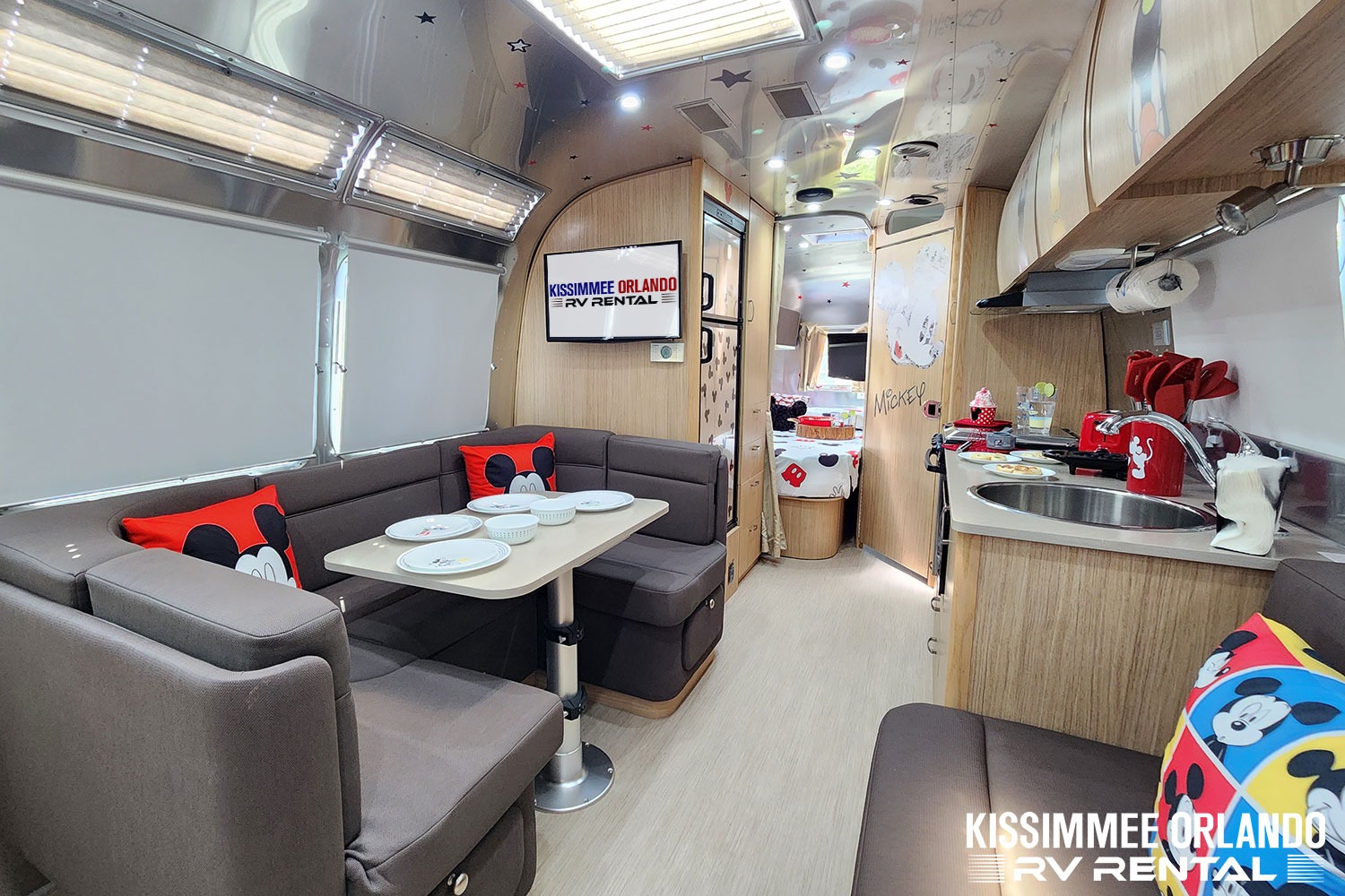 Airstream Retro Mickey Themed Travel Trailer