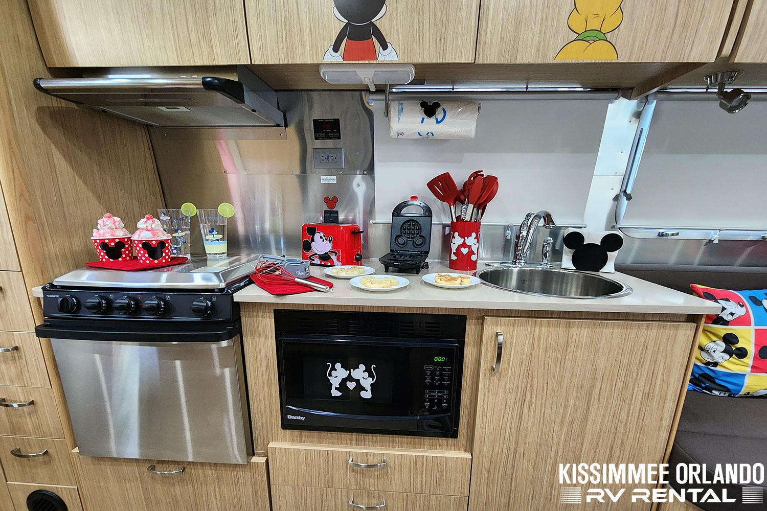 Airstream Retro Mickey Themed Travel Trailer