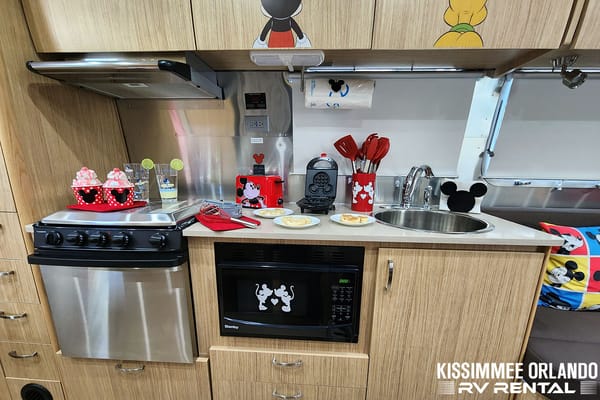 Airstream Retro Mickey Themed Travel Trailer