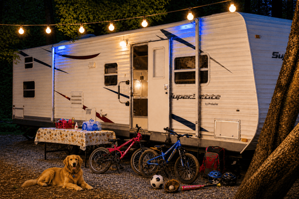 Sleeps 10 Bunkhouse RV – Built for Family Adventures, Bikes, Games & Campfire Nights 🌲🔥