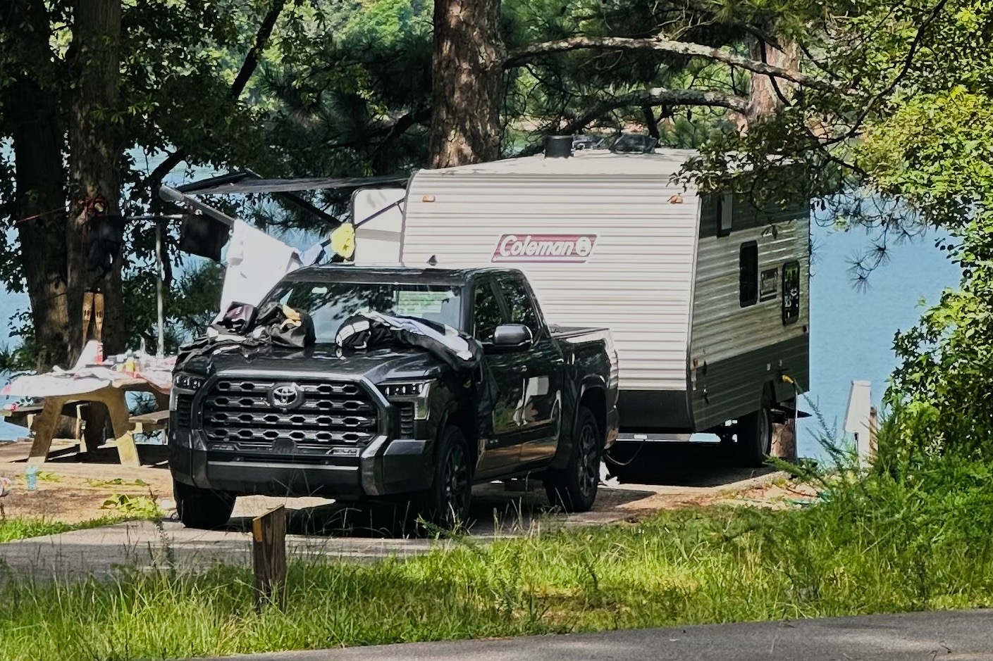 Cozy Coleman Lantern Travel Trailer