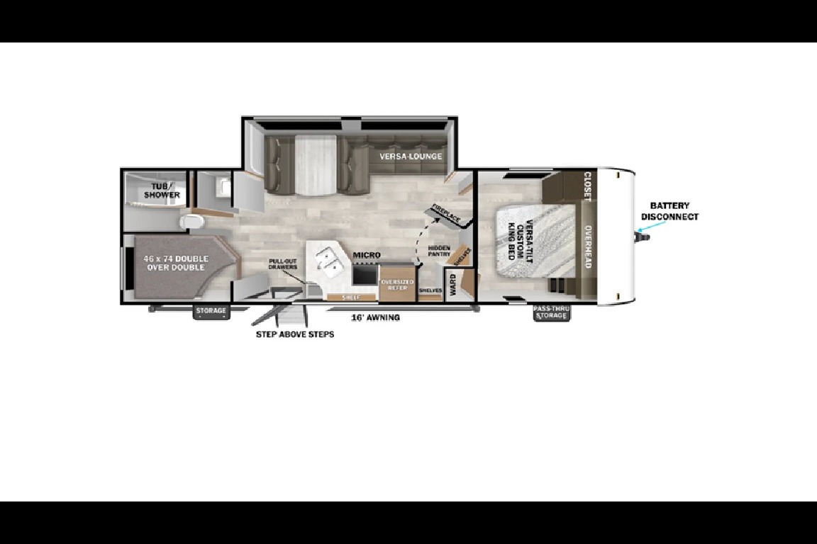 Salem 26 ICE (ICE2). 33 ft, Travel trailer Sleeps 8