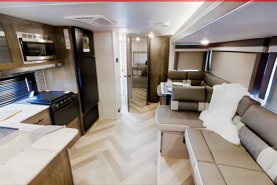 Joe And Carol's 33' Forest River Family Travel Trailer sleeps 8