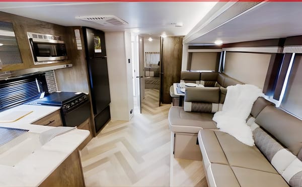 Joe And Carol's 33' Forest River Family Travel Trailer sleeps 8