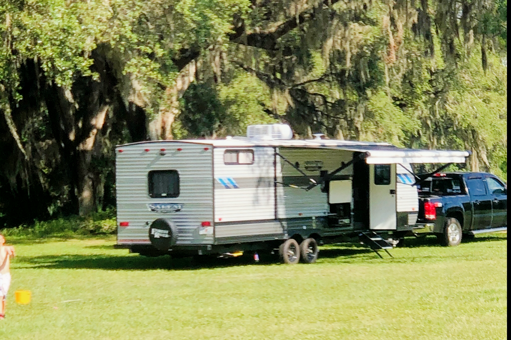 Joe And Carol's 33' Forest River Family Travel Trailer sleeps 8