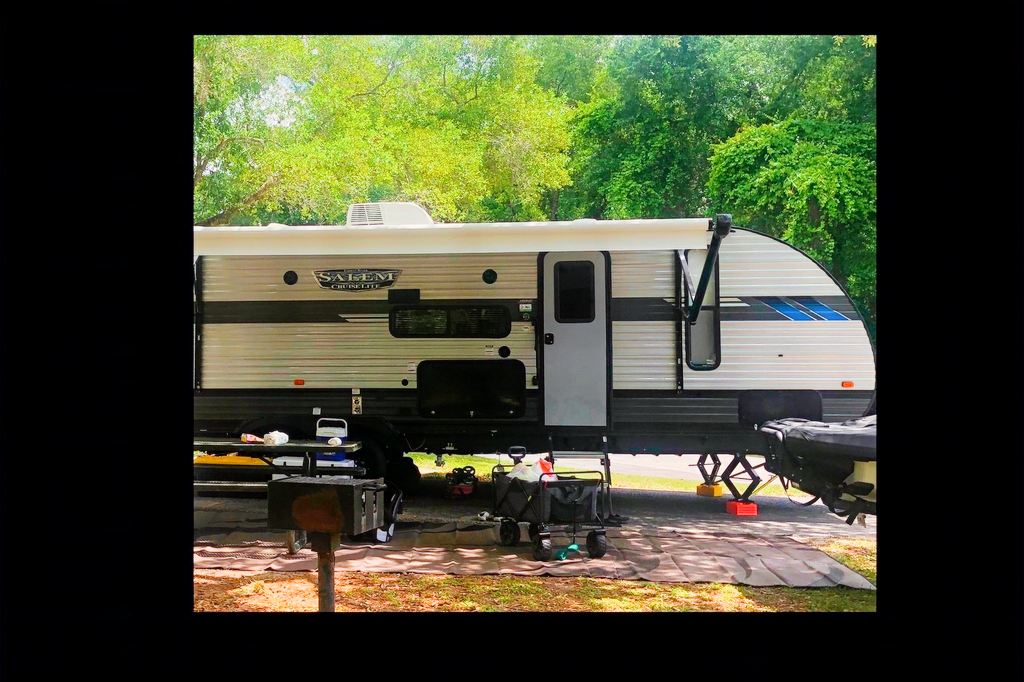 Joe And Carol's 33' Forest River Family Travel Trailer sleeps 8