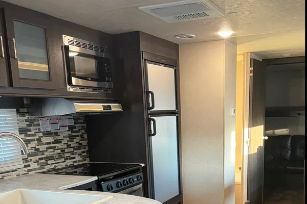 Two bedroom Forest River Travel Trailer bunkhouse sleeps 10