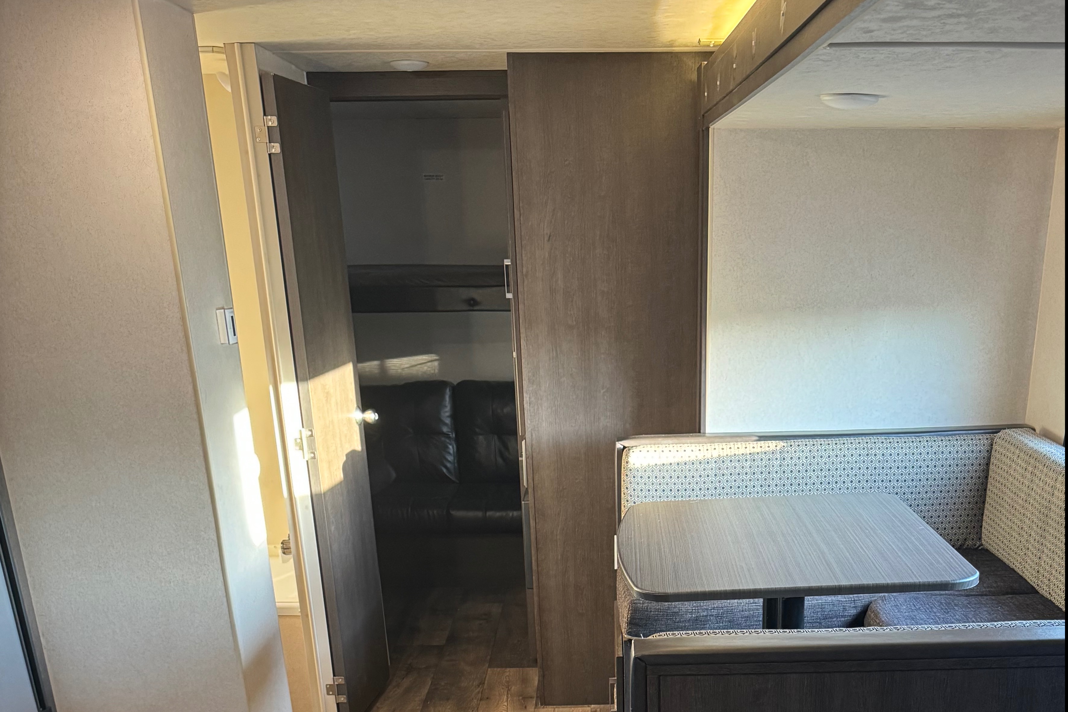 Two bedroom Forest River Travel Trailer bunkhouse sleeps 10
