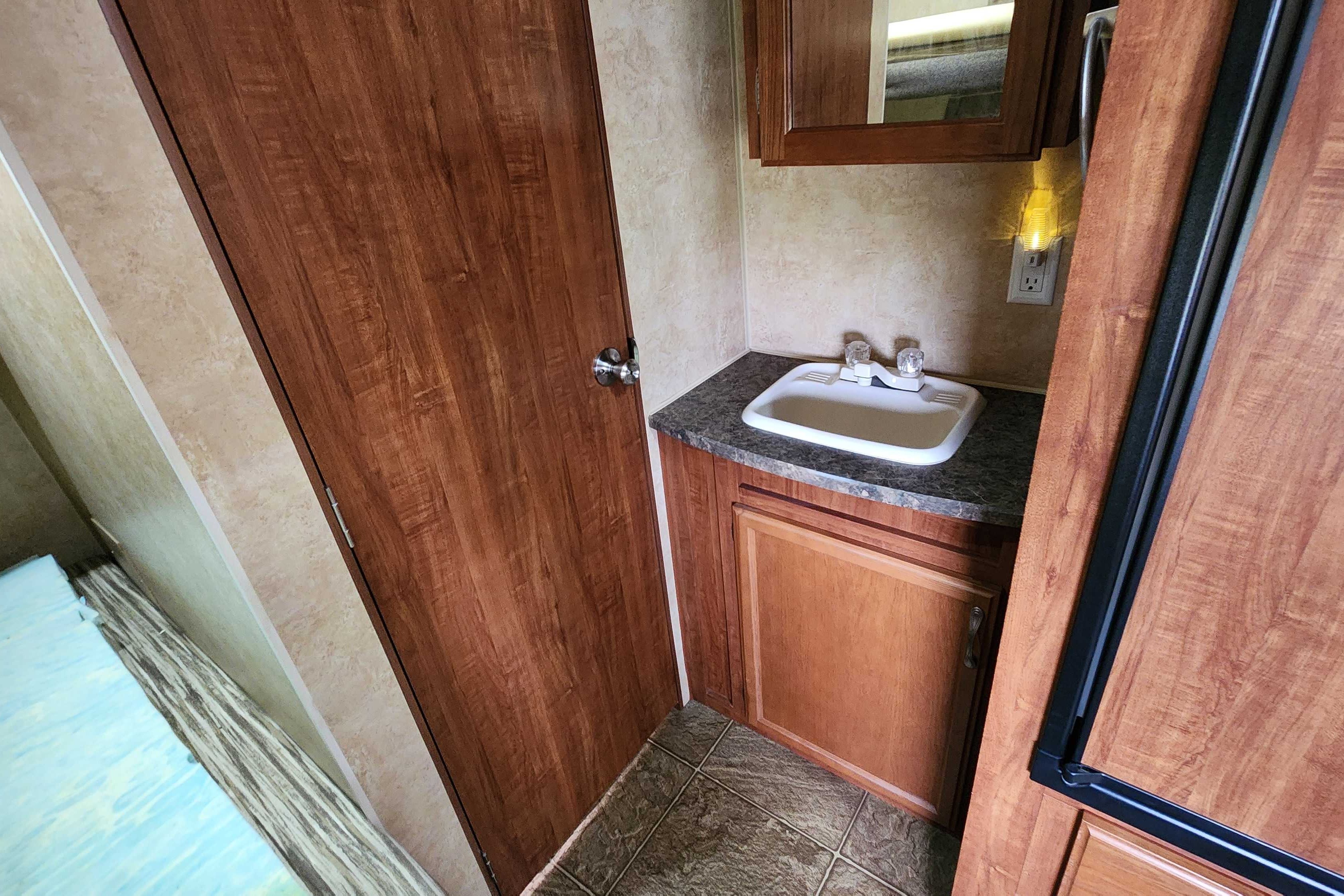 The Pretty Jayco 26BH Travel Trailer