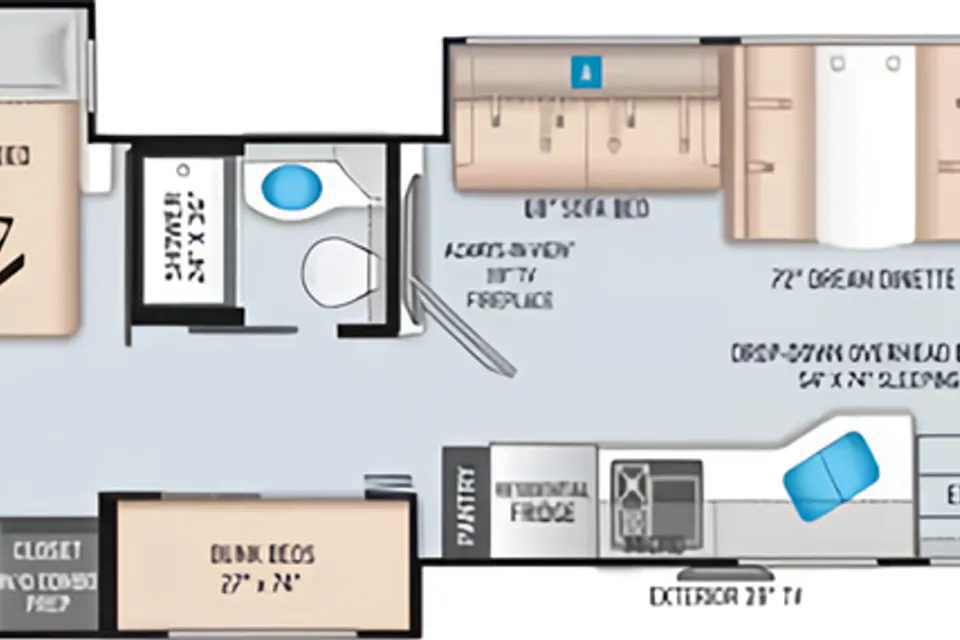 East FL: 2022 Thor-Master Suite, 2 Full Baths & Bunk Beds