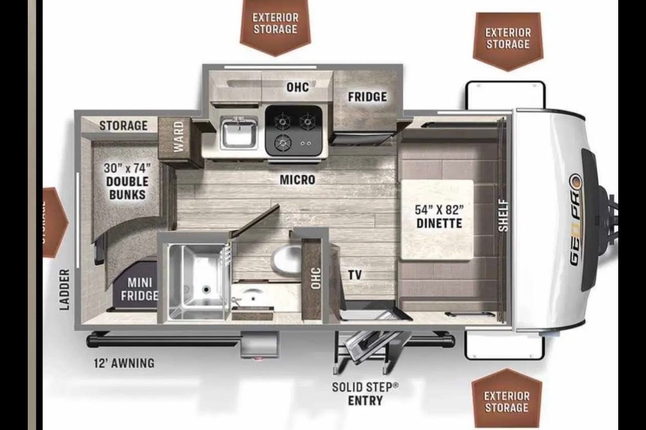 Marci's GEOPRO 16BH Travel Trailer