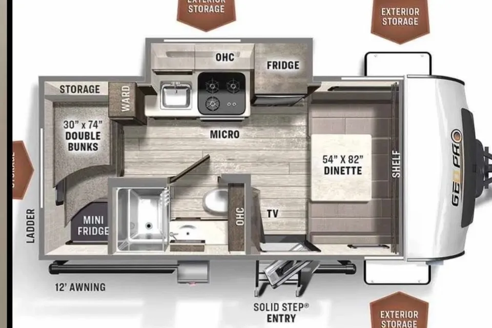 Marci's GEOPRO 16BH Travel Trailer
