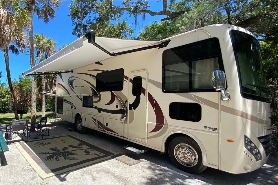 Luxury RV Camping - Thor Hurricane Class A