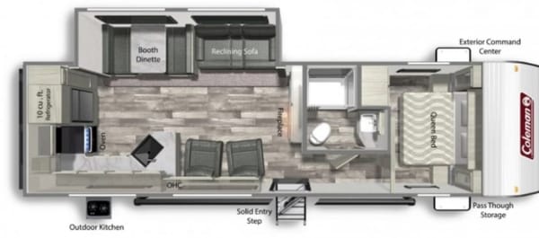Memory maker Coleman Latern 286rks Travel Trailer
