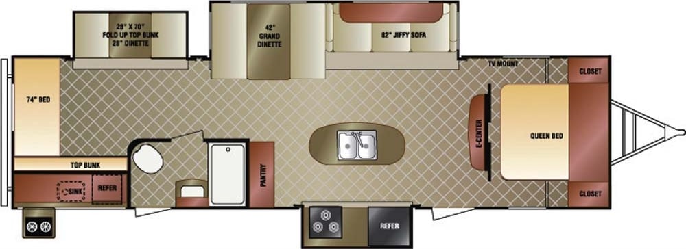 Brittany's Spacious Sport Trek Family Friendly Travel Trailer