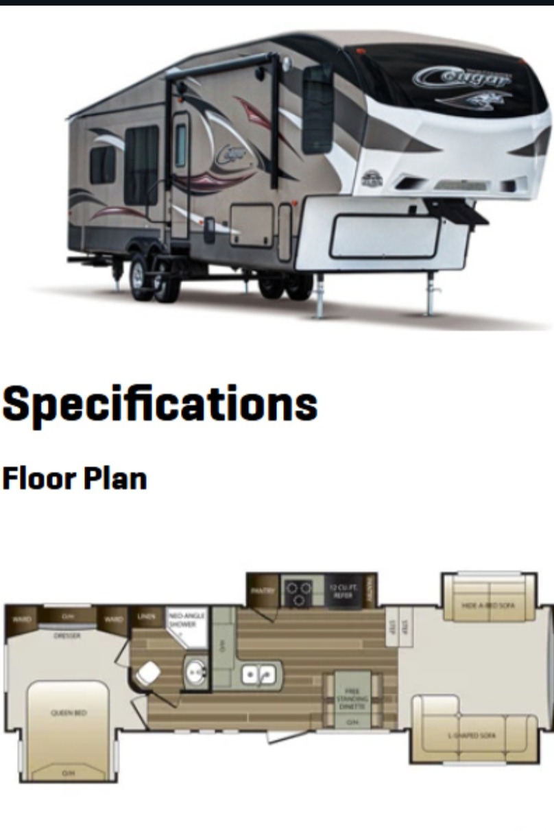 2015 37' Keystone Cougar Fifth Wheel