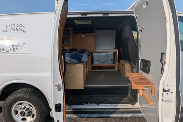 Shoebill Plumber campervan (GMC Savana 2015)