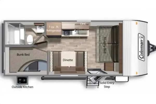 Viktoriya 's Coleman #2 22ft sleeps 6