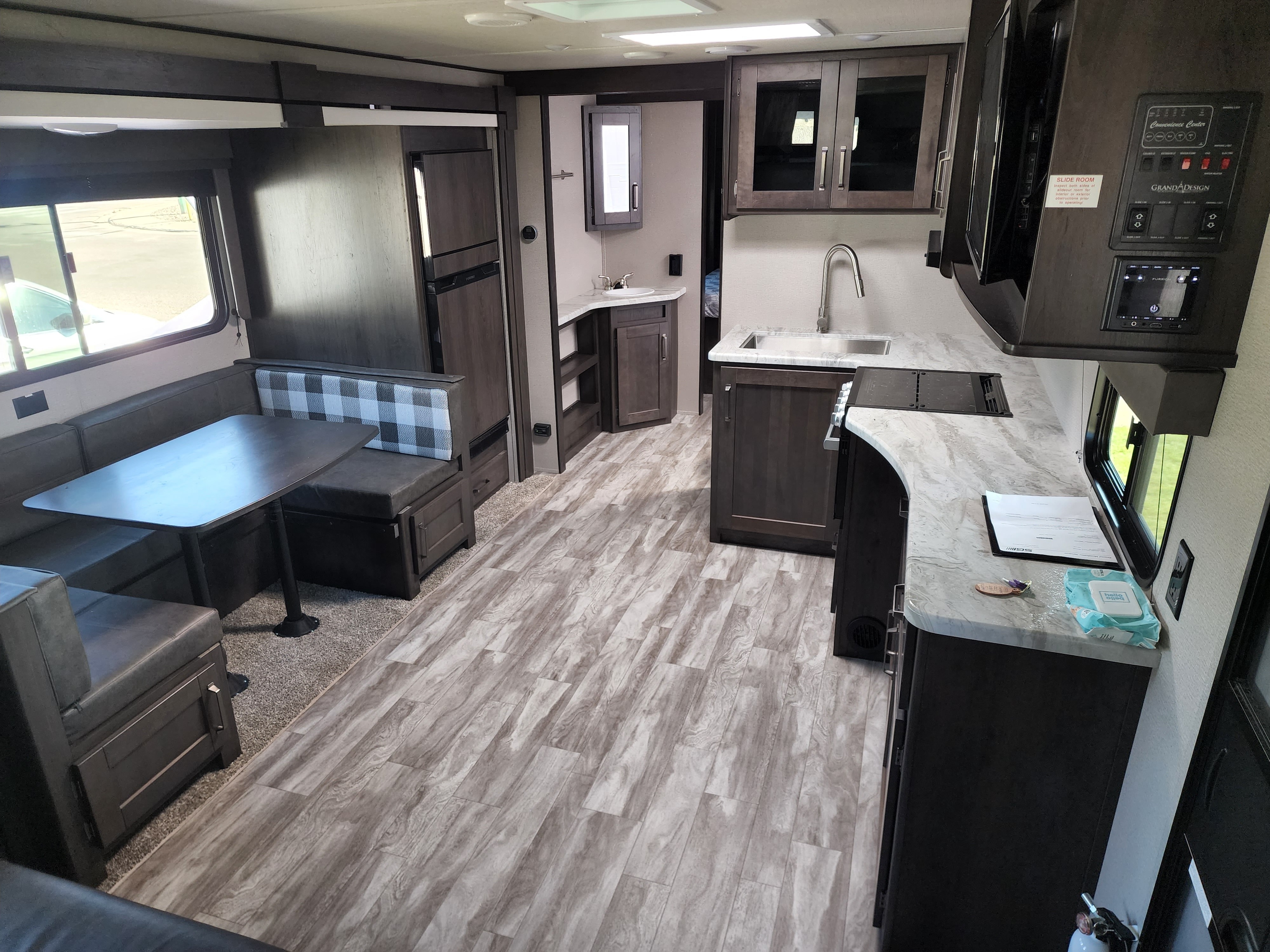 Your perfect getaway in Greg and April's Grand Design Transcend Travel Trailer