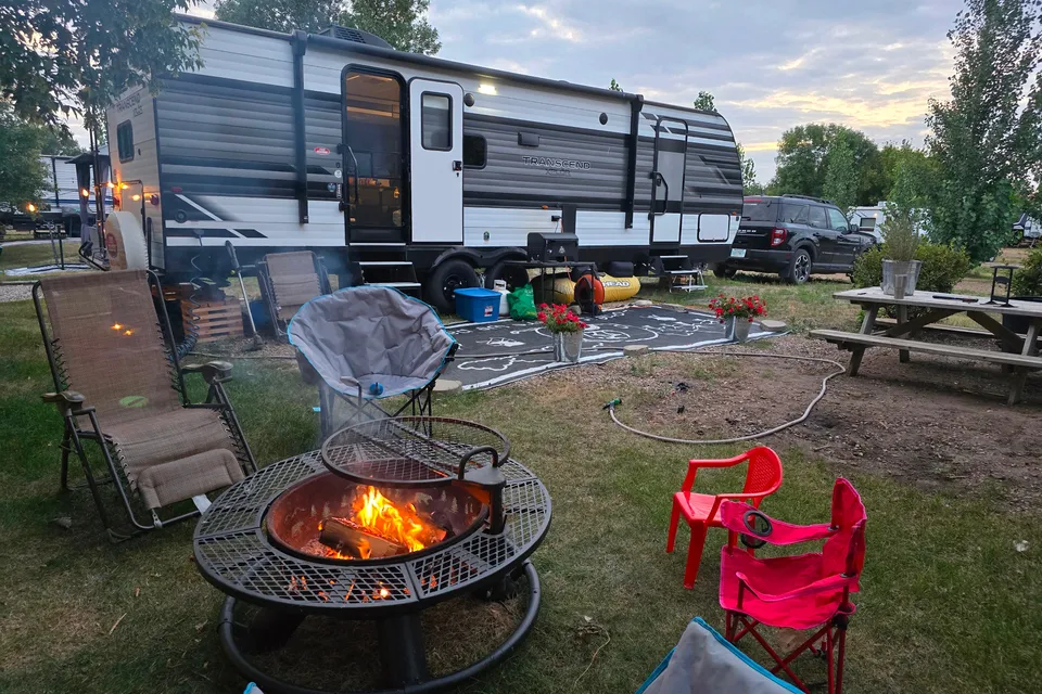 Your perfect getaway in Greg and April's Grand Design Transcend Travel Trailer