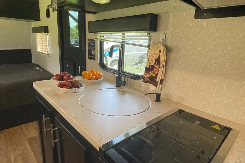 Jenny's Forest River M-17 wolf pup Travel Trailer LS22