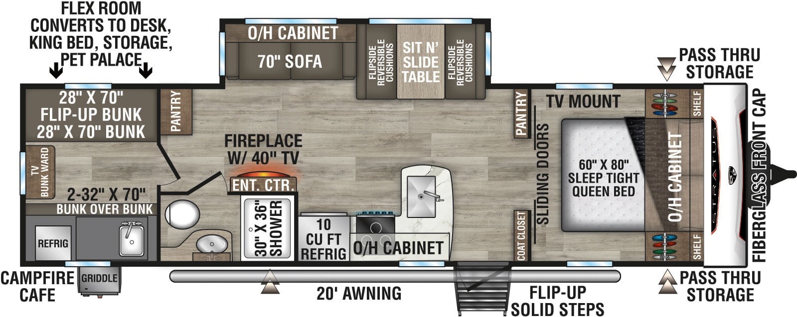 The Adventure Bunkhouse- 30ft Family Bunkhouse